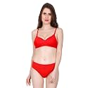 Women39s Spandex Cotton Padded Lingerie Bra Panty