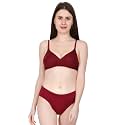 Women39s Spandex Cotton Padded Lingerie Bra Panty