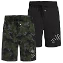 Fila Men's 100% Brushed Jersey Pajama Night Sleep Short, Various Pack Size Options (Single Pack or 2 Pack)