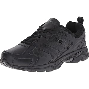 Fila Mens Capture Leather Running Shoe Triple