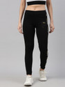 FILA Women Solid Black Track Pants