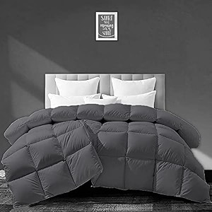 filbert - all season 250 gsm comforter super soft fluffy comforter 6034 x 9034 inches152cm x 228cm - single bed comforterdark grey