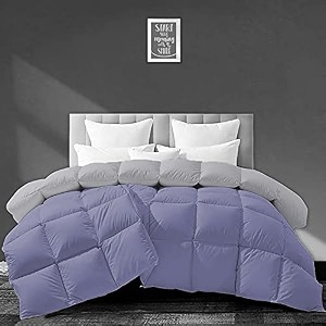 filbert - all season 250 gsm comforter super soft fluffy revesible comforter 9234 x 10634 inches233cm x 269cm - king size comfortersilvermedium blue
