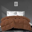 Filbert - All Season 250 GSM Comforter Super Soft Fluffy Comforter (90" x 100" Inches/228cm x 254cm) - Double Bed Comforter|Chocolate Brown