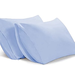 filbert - queen size microfiber 2034 x 3034 inches51cm x 76cm pillow covers - set of 2sky blue