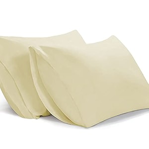filbert - queen size microfiber 2034 x 3034 inches51cm x 76cm pillow covers - set of 2ivory