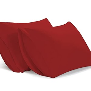 filbert - queen size microfiber 2034 x 3034 inches51cm x 76cm pillow covers - set of 2burgundy
