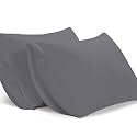 Filbert - Queen Size Microfiber (20" x 30" Inches/51cm x 76cm) Pillow Covers - Set of 2|Dark Grey