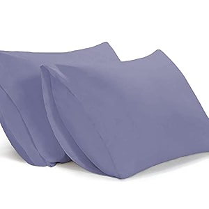 filbert - standard size microfiber 1834 x 2834 inches46cm x 71cm pillow covers - set of 2medium blue