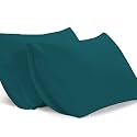 Filbert - Standard Size Microfiber (18" x 28" Inches/46cm x 71cm) Pillow Covers - Set of 2|Teal