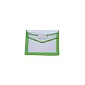 File Bag | Multipurpose Document Holder with Secure Button Closure & Name Card Holder | Expandable File Folder for Office, School & Business Use (Green)