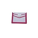 File Bag | Multipurpose Document Holder with Secure Button Closure & Name Card Holder | Expandable File Folder for Office, School & Business Use (Pink)