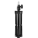 FILFEEL 60cm Photography Tripod Light Stand, Aluminum Alloy Foldable Camera Mount with /4" Screw, Portable Stable Support for LED Lights Softboxes Video Studio Equipment