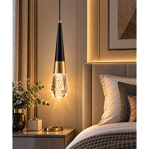 filliska 3 in1 colour changing led luxurious hangingpendant light blackgold-lx822