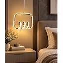 FILLISKA® 3 in1 Colour Changing LED Luxurious Hanging/Pendant Light (FrenchGold-L06)