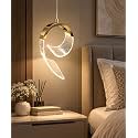 FILLISKA® 3 in1 Colour Changing LED Luxurious Hanging/Pendant Light (FrenchGold-X02)