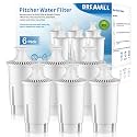 BREAUILL Water Filter Replacement Compatible With Brita® Filter, Classic, OB03, Mavea® 10700, 35557, Water Pitcher Filter by BREAUILL, NSF Certified Pitcher Water Filter (6PCS, Classic Style)