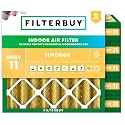 Filterbuy 19.5x19.5x4 Air Filter MERV 11 Pet &amp; Allergy Defense (6-Pack)