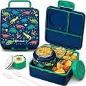 Fimibuke 60oz Leakproof Bento Lunch Box for Kids with 8.5oz Thermo Food Jar