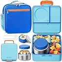 Fimibuke Kids Bento Lunch Box with Thermo, Leakproof Toddler Bento Box