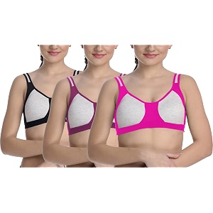 fims - fashion is my style cotton blend sports bra bra for women combo everyday bra see main image to check how many bras you will get