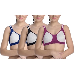 fims - fashion is my style cotton blend sports bra bra for women combo everyday bra see main image to check how many bras you will get