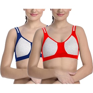 fims - fashion is my style cotton blend sports bra bra for women combo everyday bra see main image to check how many bras you will get