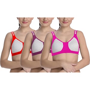 fims - fashion is my style cotton blend sports bra bra for women combo everyday bra see main image to check how many bras you will get