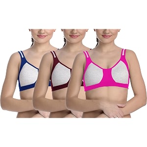 fims - fashion is my style cotton blend sports bra bra for women combo everyday bra see main image to check how many bras you will get