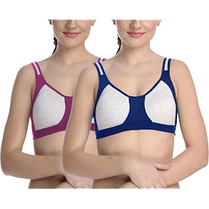 fims - fashion is my style cotton blend sports bra bra for women combo everyday bra see main image to check how many bras you will get