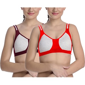 fims - fashion is my style cotton blend sports bra bra for women combo everyday bra see main image to check how many bras you will get