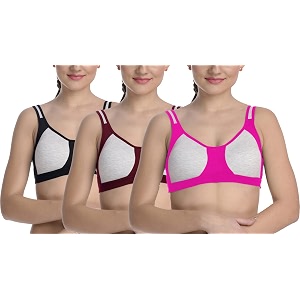 fims - fashion is my style cotton blend sports bra bra for women combo everyday bra see main image to check how many bras you will get