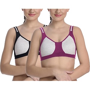 fims - fashion is my style cotton blend sports bra bra for women combo everyday bra see main image to check how many bras you will get