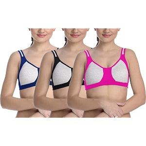 fims - fashion is my style cotton blend sports bra bra for women combo everyday bra see main image to check how many bras you will get