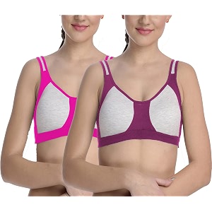fims - fashion is my style cotton blend sports bra bra for women combo everyday bra see main image to check how many bras you will get