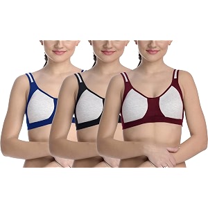 fims - fashion is my style cotton blend sports bra bra for women combo everyday bra see main image to check how many bras you will get