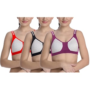fims - fashion is my style cotton blend sports bra bra for women combo everyday bra see main image to check how many bras you will get