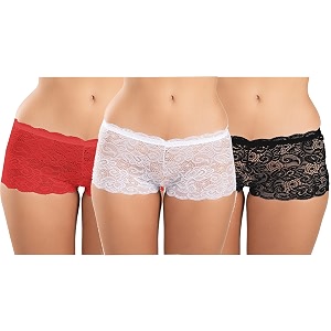 fims - fashion is my style cotton lycra net boy short panty for womens mid rise satin hipster panties daily use back and front coverage brief see main image to check how many panty you will get