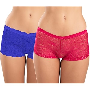 fims - fashion is my style cotton lycra net boy short panty for womens mid rise satin hipster panties daily use back and front coverage brief see main image to check how many panty you will get