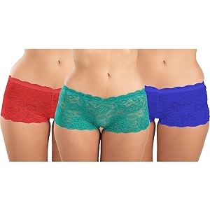 fims - fashion is my style cotton lycra net boy short panty for womens mid rise satin hipster panties daily use back and front coverage brief see main image to check how many panty you will get