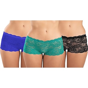 fims - fashion is my style cotton lycra net boy short panty for womens mid rise satin hipster panties daily use back and front coverage brief see main image to check how many panty you will get