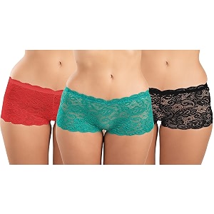 fims - fashion is my style cotton lycra net boy short panty for womens mid rise satin hipster panties daily use back and front coverage brief see main image to check how many panty you will get