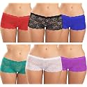 FIMS - Fashion is my style Cotton Lycra Net Boy Short Panty for Womens, Mid Rise, Satin, Hipster Panties, Daily Use, Back and Front Coverage, Brief, See Main Image to Check How Many Panty You Will Get