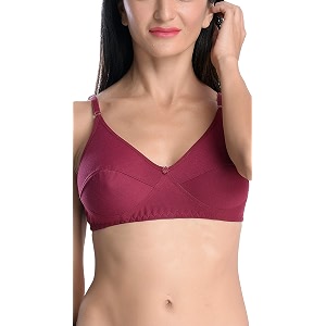 fims - fashion is my style women39s cotton non-wired full coverage t-shirt bra bra push up bra teenage bra regular bra comfortable bra free bra hook non-padded bra cotton bra for women full coverage