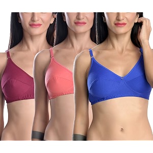 fims - fashion is my style women39s cotton non-wired full coverage t-shirt bra bra push up bra teenage bra regular bra comfortable bra free bra hook non-padded bra cotton bra for women full coverage