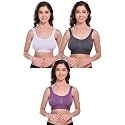 FIMS - Fashion is my style Women's Cotton Non-Padded Wire Free Sports Bra