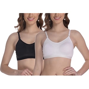 fims - fashion is my style women cotton sports bra for gym yoga running bra for girls racer back full coverage multicolor cup b see main image to check how many bra you will get