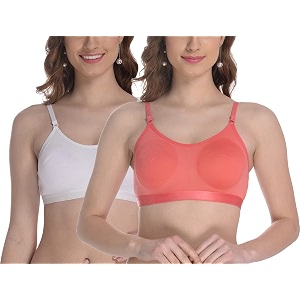 fims - fashion is my style women cotton sports bra for gym yoga running bra for girls racer back full coverage multicolor cup b see main image to check how many bra you will get