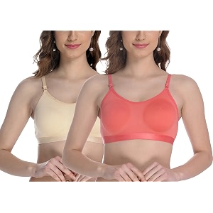 fims - fashion is my style women cotton sports bra for gym yoga running bra for girls racer back full coverage multicolor cup b see main image to check how many bra you will get