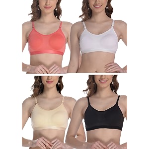 fims - fashion is my style women cotton sports bra for gym yoga running bra for girls racer back full coverage multicolor cup b see main image to check how many bra you will get